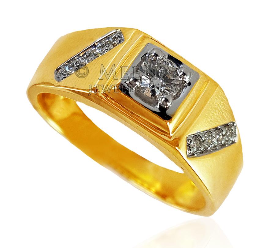 18K Yellow Gold Diamond Ring - DiRi22131 - 18K Yellow Gold Diamond Ring ...