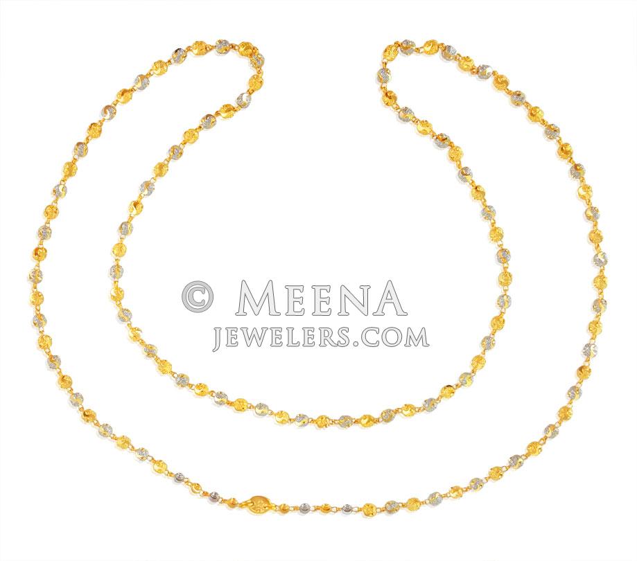 22 Karat Gold Two Tone Chain ChLo22768 22K Gold Two Tone ladies