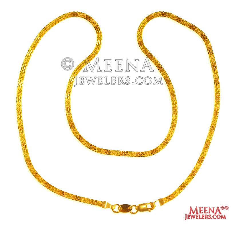 22 karat Gold Chain chpl25355 22 Kt Gold chain 16 Inches ideal for