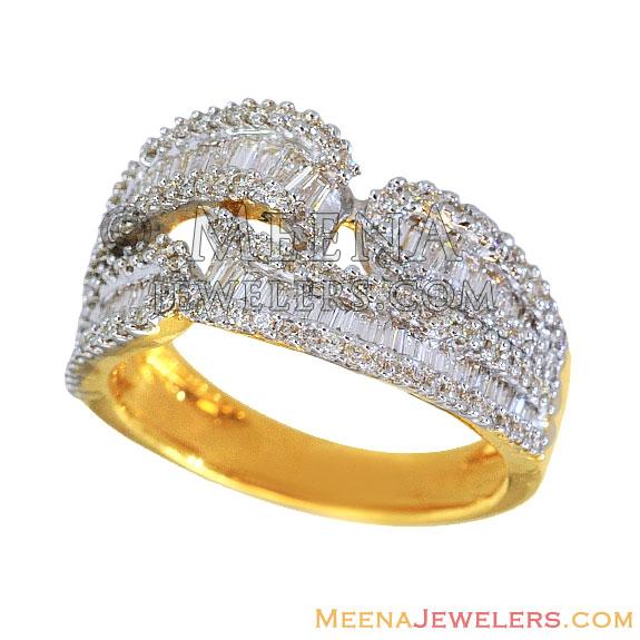 18k Fancy Diamond Ladies Ring - DiWr11973 - 18k Yellow Gold fancy ...