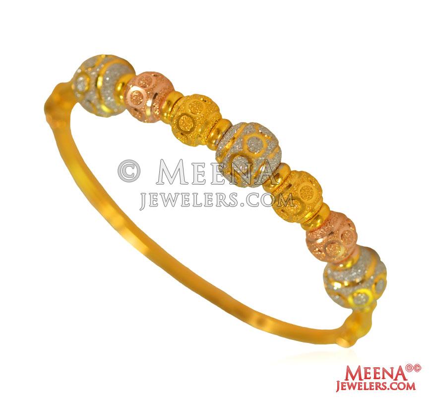 22 Karat Gold Tri Color Kada BaPs25160 22Kt Gold Kada. Kada is