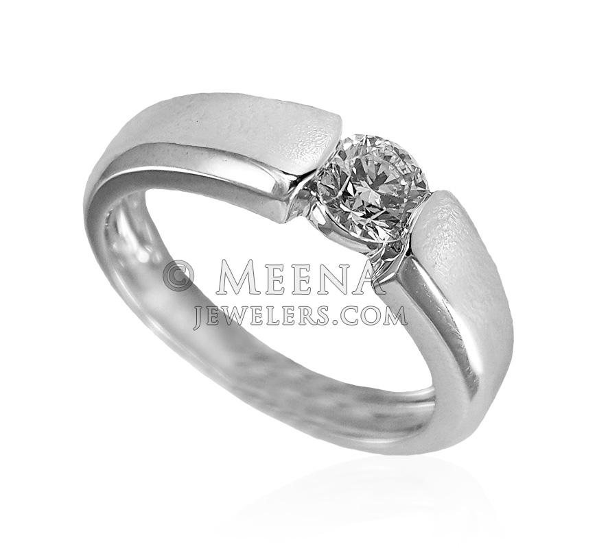 18kt Gold Diamond Ring For Mens - DiRi22146 - US$ 3,034 - 18kt Gold ...