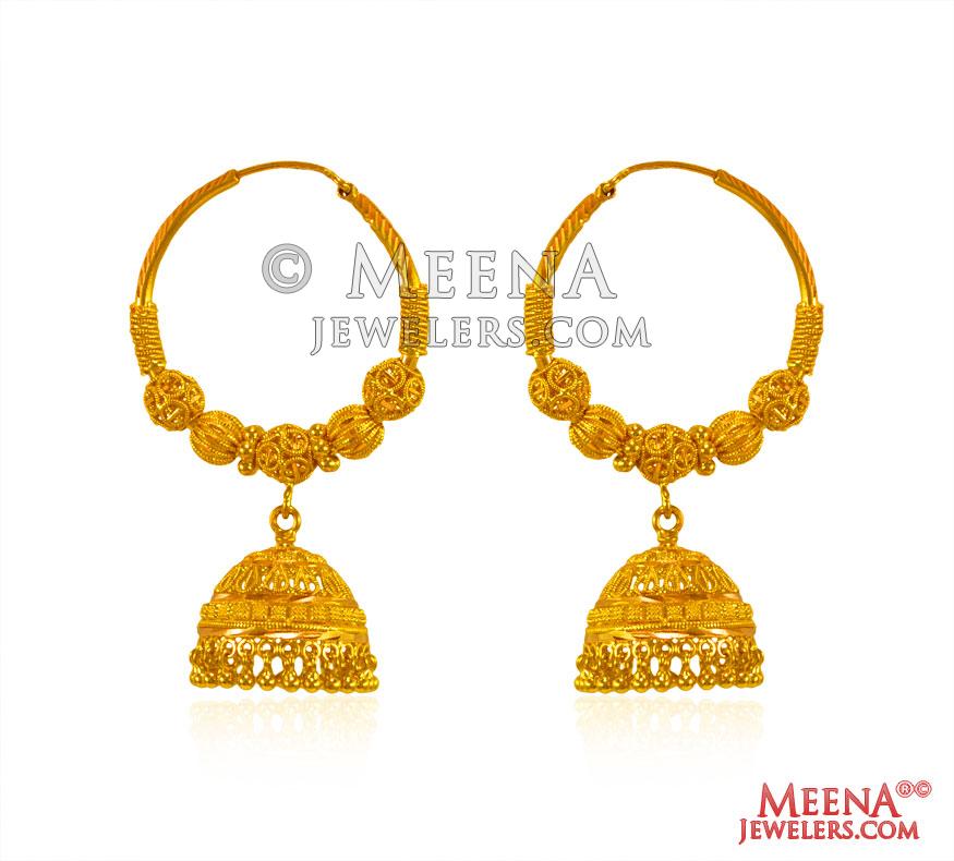 22K Gold Hoop Earrings ErHp24879 22K Gold hoop earrings. Earrings