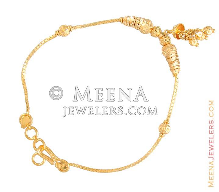 22K Gold Fancy Bracelet BrLa5047 22K Gold Fancy Bracelet with gold