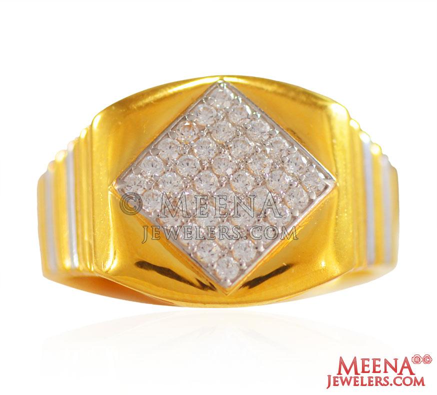 22K Gold Mens Ring - RiMs26901 - US$ 611 - 22Kt Gold Mens Ring ...