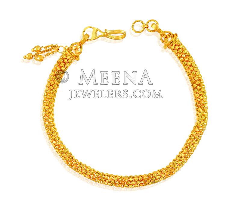 22K Beautiful Ladies Bracelet brla17874 22k Gold Ladies Bracelet