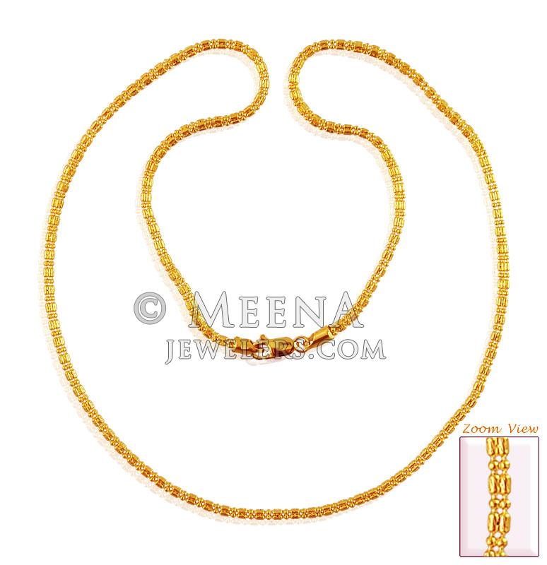 22K Gold Fancy Chain (22In) ChPl17405 22K Gold Fancy 22 Inches long