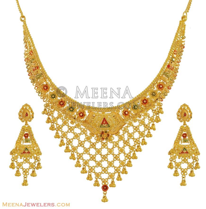 22k-gold-tricolor-necklace-set-stgd10588-22k-gold-necklace-set-is