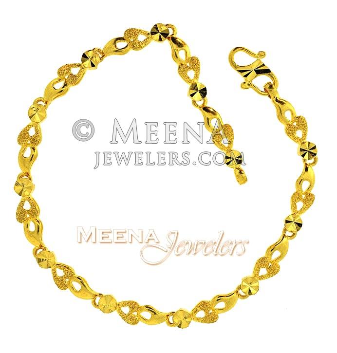 22K Gold Indian Bracelet BrLa2464 22K Yellow Gold Indian bracelet