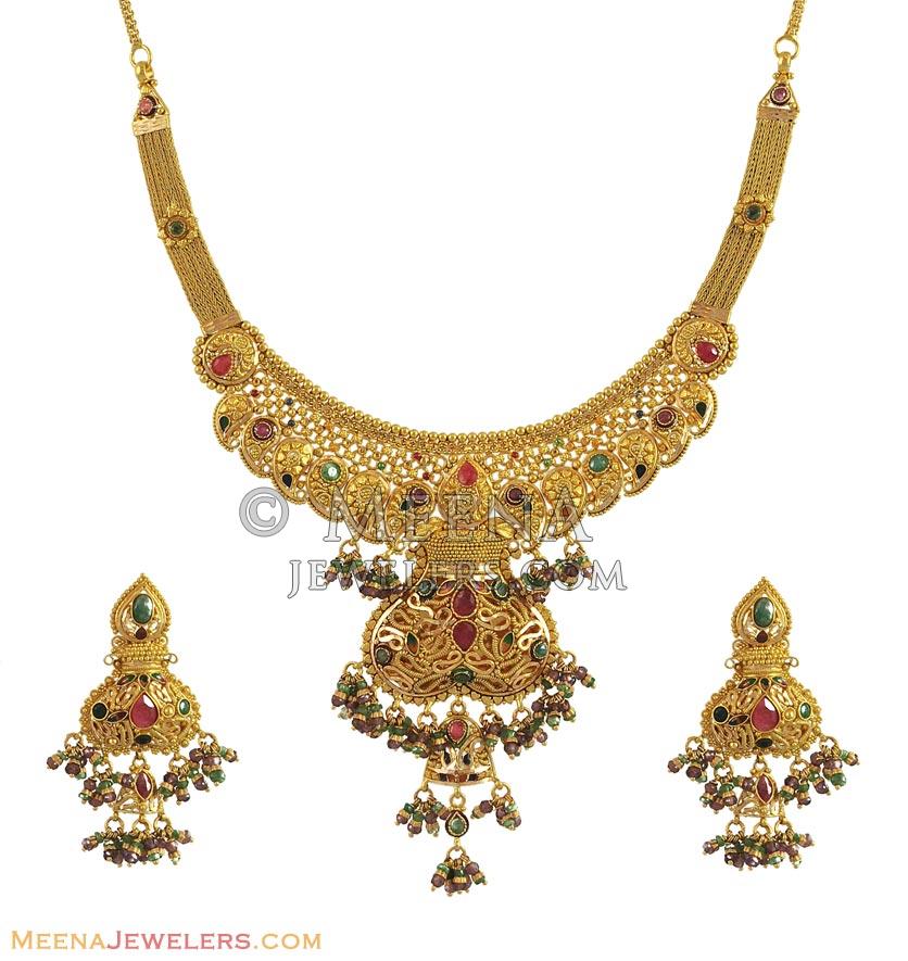 Exclusive Antique Set (22K Gold) - StAn11209 - 22K Gold Antique ...