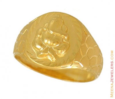Ganesha Ring (22K Gold) ( Religious Rings )