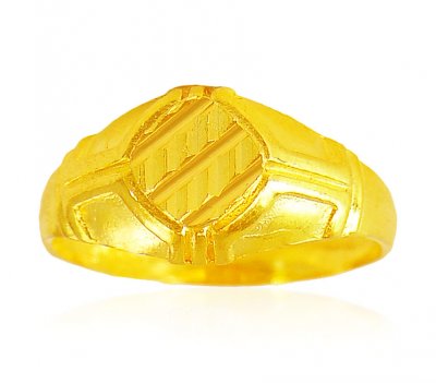 22K Gold Mens Ring ( Mens Gold Ring )