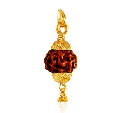 22k Gold Rudraksh Pendant ( Ganesh, Laxmi and other God Pendants )