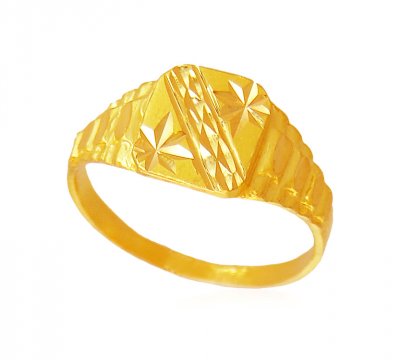 22k Gold Mens Ring - RiMs18400 - US$ 542 - 22K Gold ring for men's ...
