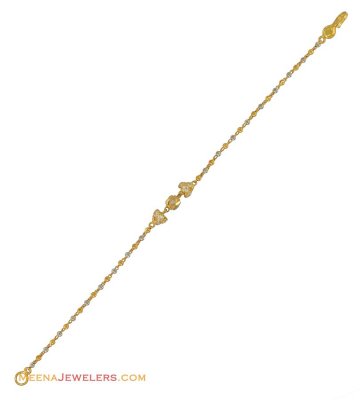 Indian Gold CZ Bracelet (22k) ( Ladies Bracelets )