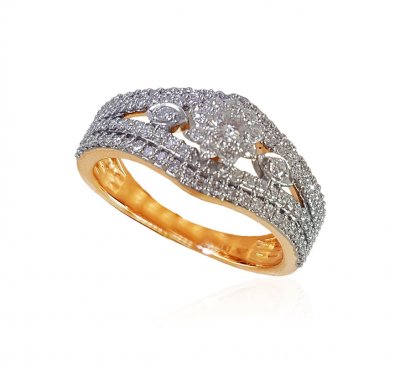 18K Rose Gold Diamond Ring ( Diamond Rings )