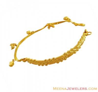 Gold 22K Bangle Bracelet  ( Ladies Bracelets )