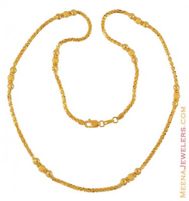 Fancy long chain (22k gold) - ChFc6912 - 22Kt Gold discovery Chain with ...
