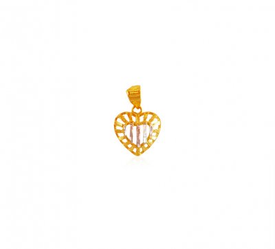 22K Gold Heart Pendant ( Fancy Pendants )