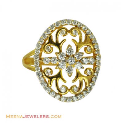 22k Sophisticated Oval Ring ( Ladies Signity Rings )