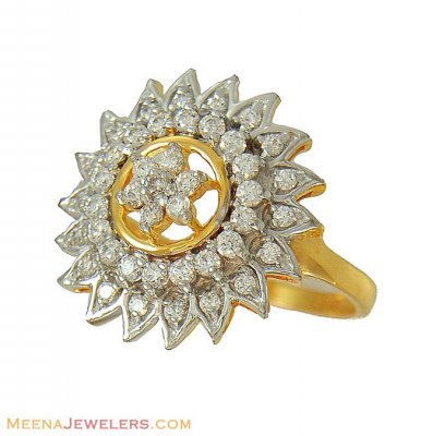 Gold Fancy Ring ( Ladies Signity Rings )
