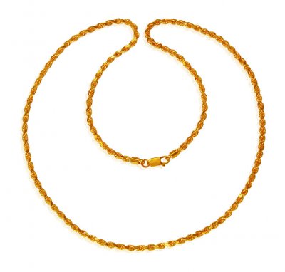 22 Kt Gold Mens Chain (22 Inch) ( Men`s Gold Chains )