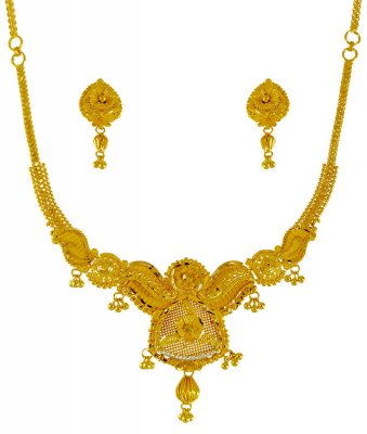 22KT Yellow Gold Necklace Set ( Light Sets )