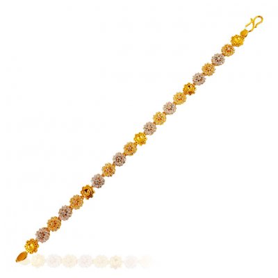 22K Gold CZ bracelet for ladies ( Ladies Bracelets )