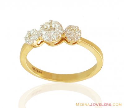 18k Yellow Gold Fancy Ring ( Diamond Rings )