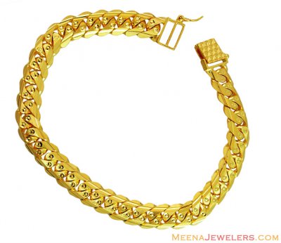 22K Mens Link Bracelet  ( Men`s Bracelets )