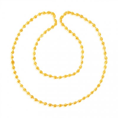22kt Yellow Gold Balls chain ( 22Kt Long Chains (Ladies) )