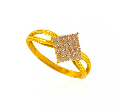  22 Kt Gold Signity Ring ( Ladies Signity Rings )