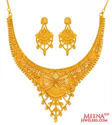 22 Karat Gold Necklace  Set ( 22 Kt Gold Sets )