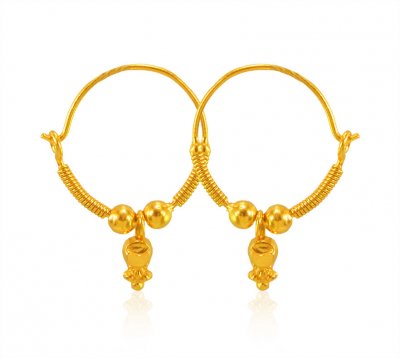 22 Karat Gold Hoop Earrings  ( Hoop Earrings )