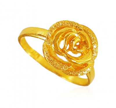 22K Gold Ring For Ladies ( Ladies Gold Ring )