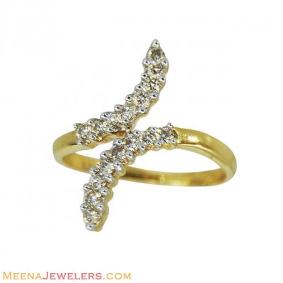 18k Fancy Diamond Ring  ( Diamond Rings )
