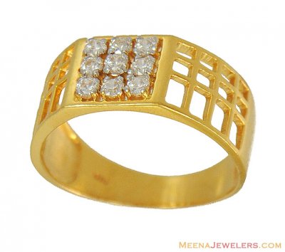 Gold Mens Ring ( Mens Signity Rings )