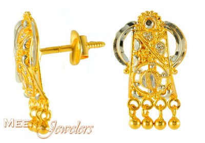 22K Gold Earrings ( 22Kt Gold Fancy Earrings )