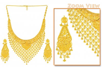 22Kt Gold Necklace Set ( Bridal Necklace Sets )