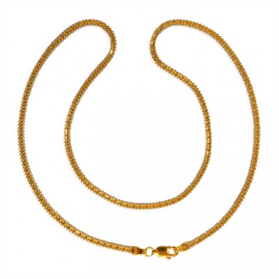22 Karat Gold Rhodium Chain ( 22Kt Long Chains (Ladies) )