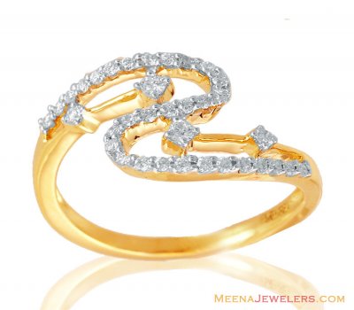 Ladies Diamond Ring 18K Gold ( Diamond Rings )
