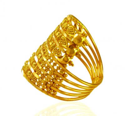 22K Gold Traditional Ring  ( Ladies Gold Ring )