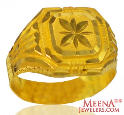 22 Karat Gold Mens Ring ( Mens Gold Ring )