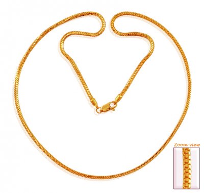 22k Yellow Gold Chain (20 Inch) ( Men`s Gold Chains )