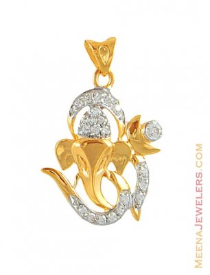 Gold OM Vinayak Pendant ( Ganesh, Laxmi and other God Pendants )