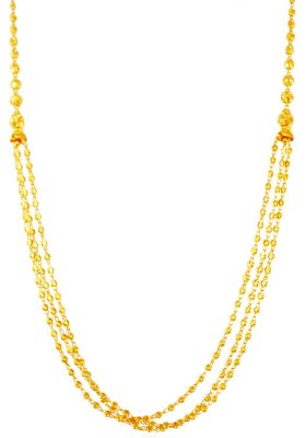 22 Kt Layers Balls Chain ( 22Kt Long Chains (Ladies) )
