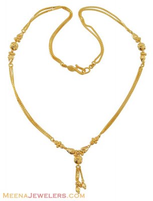 22k Double Layered Dokia Chain ( 22Kt Gold Fancy Chains )