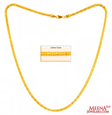 22Kt Gold Fancy Chain for Mens ( Men`s Gold Chains )