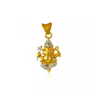 22 Kt Gold Ganesha Pendant ( Ganesh, Laxmi and other God Pendants )