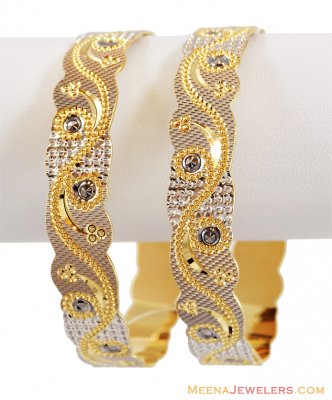 Laser Kada 22k Gold (1 Pc only) ( Two Tone Bangles )